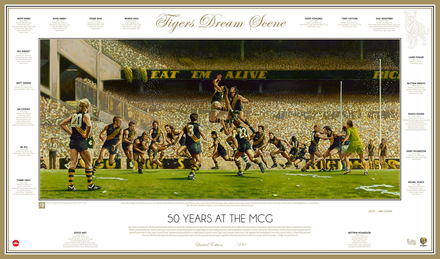 TIGERS DREAM SCENE - 50 YEARS AT THE G